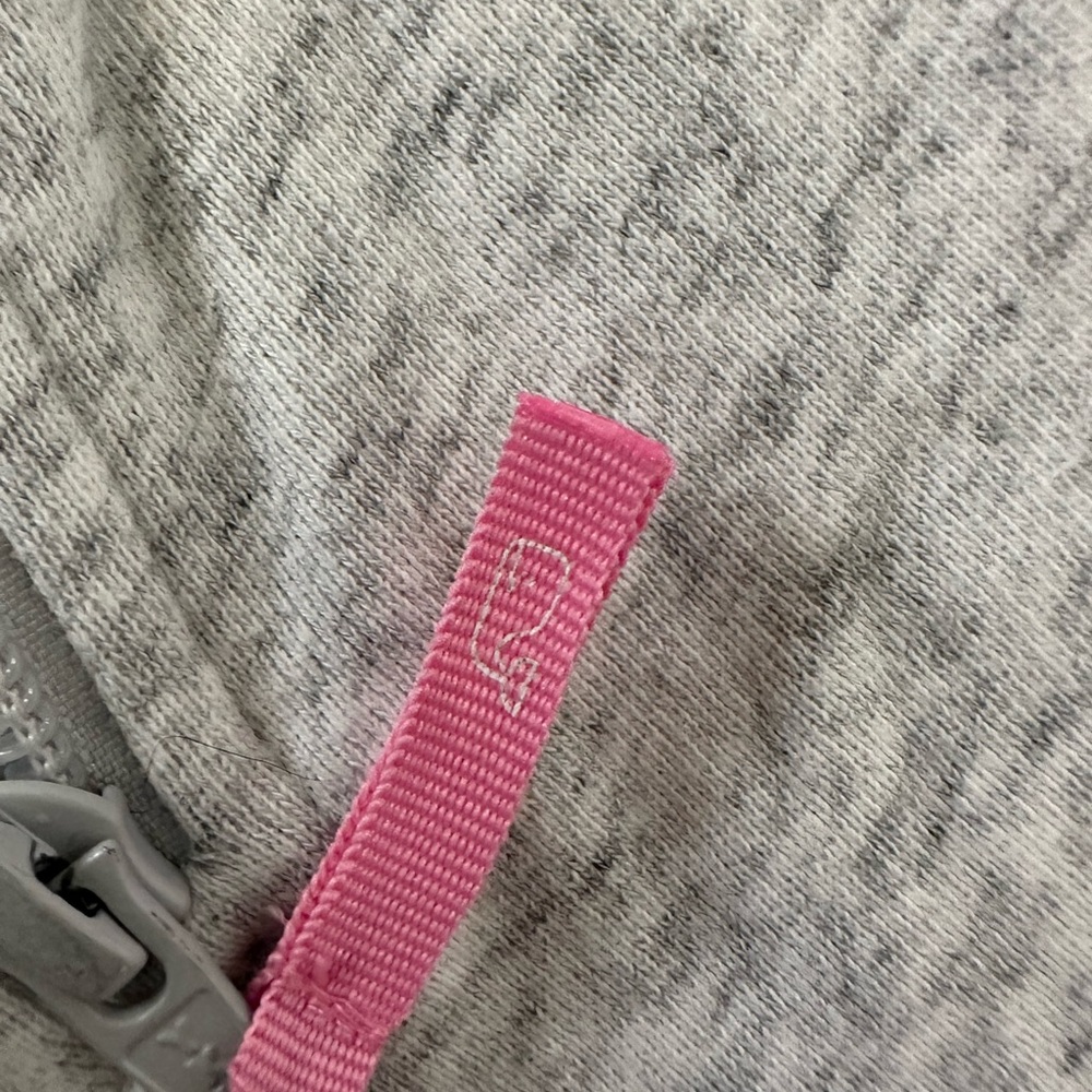 Vineyard Vines Grey Quilted Quarter Zip Sweatshirt Girls L(14) - Picture 10 of 10
